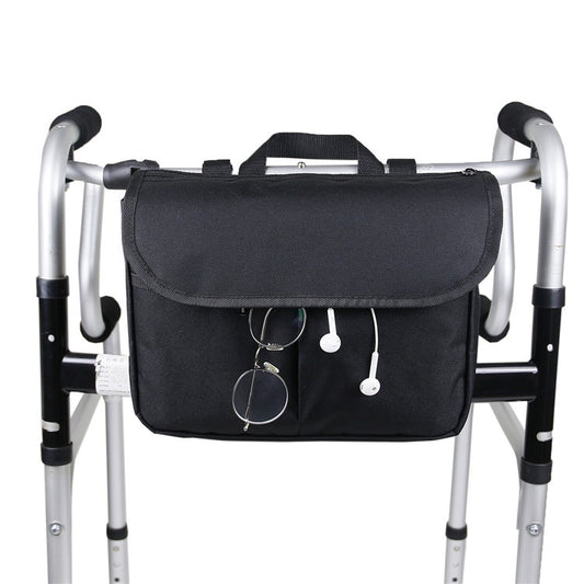 MTP-682 Hanging Wheelchair Storage Bag Rehabilitation Walking Bike Storage Bag, MTP-682 Black