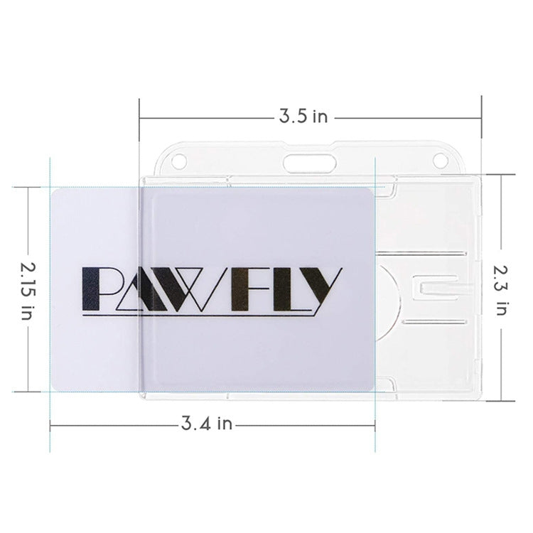 Transparent Frosted ID Card Holder Badge