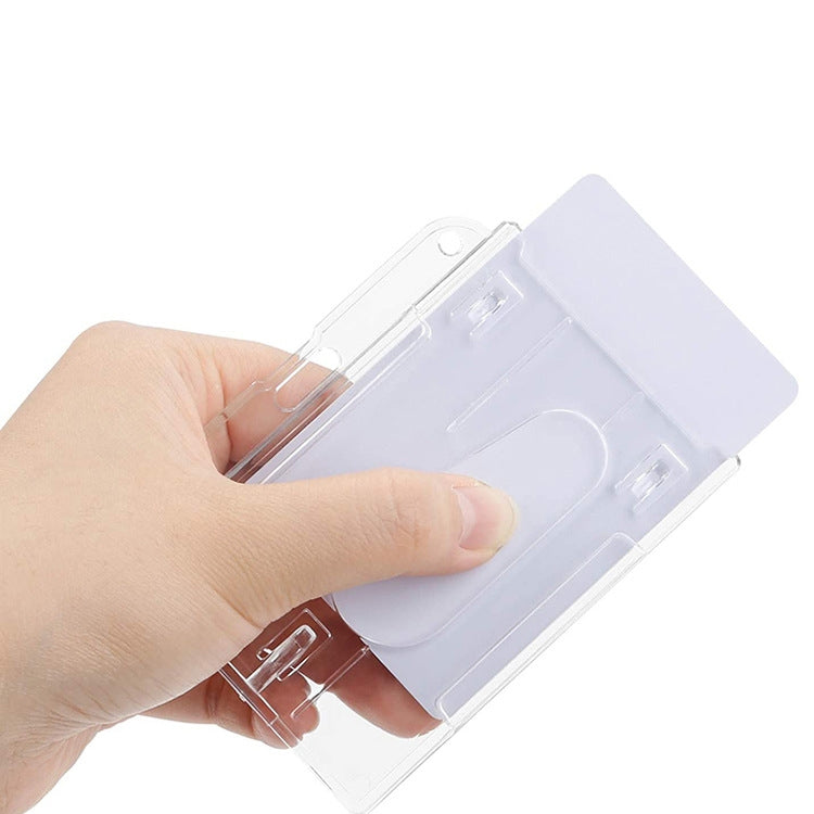 Transparent Frosted ID Card Holder Badge