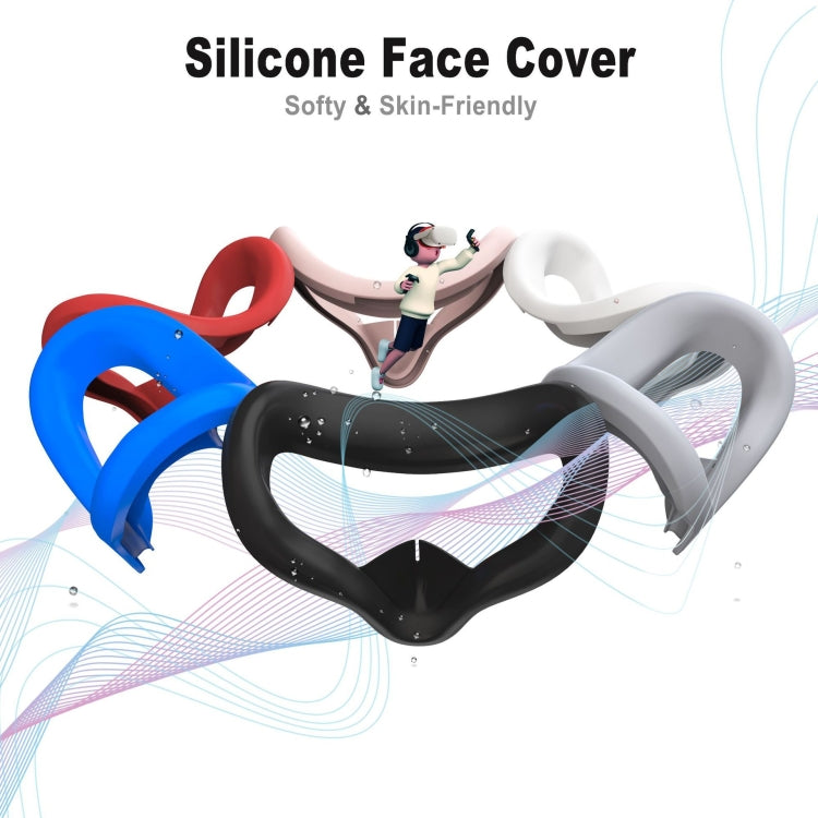 VR Silicone Eye Mask+Lens Protective Cover+Joystick Hat, For Meta Quest 2