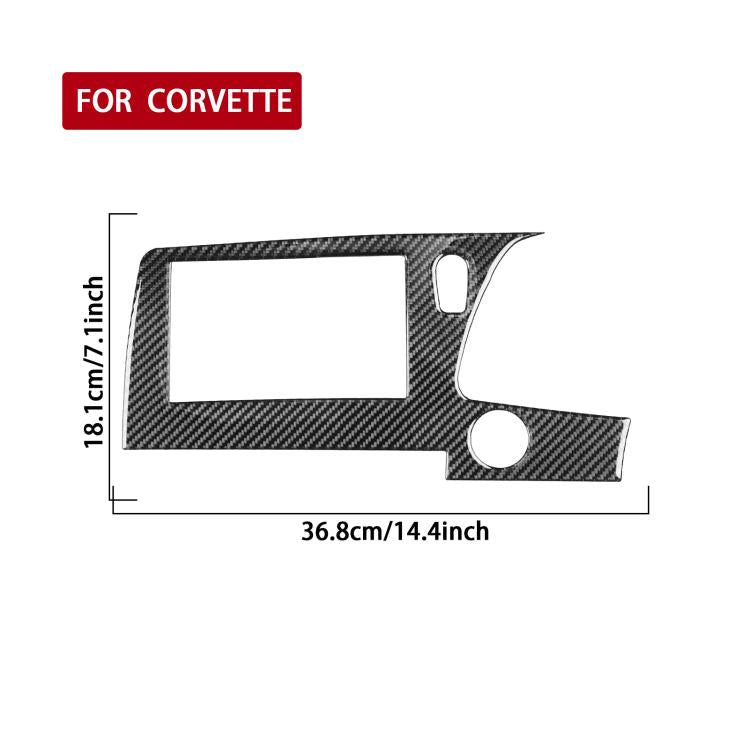 For Chevrolet Corvette C8 Right-Hand Drive Central Control Screen Frame Sticker