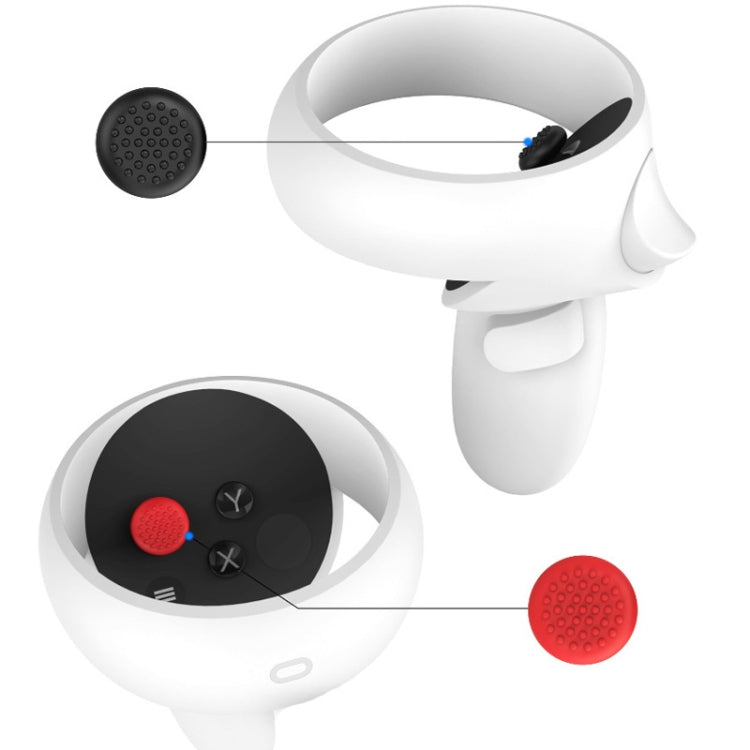 Peripheral Button VR Handle Rocker Silicone Protective Cover, For Meta Quest 2
