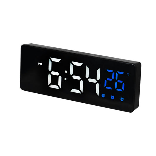0715 Voice-activated LED Mute Date Temperature Display Electronic Clock