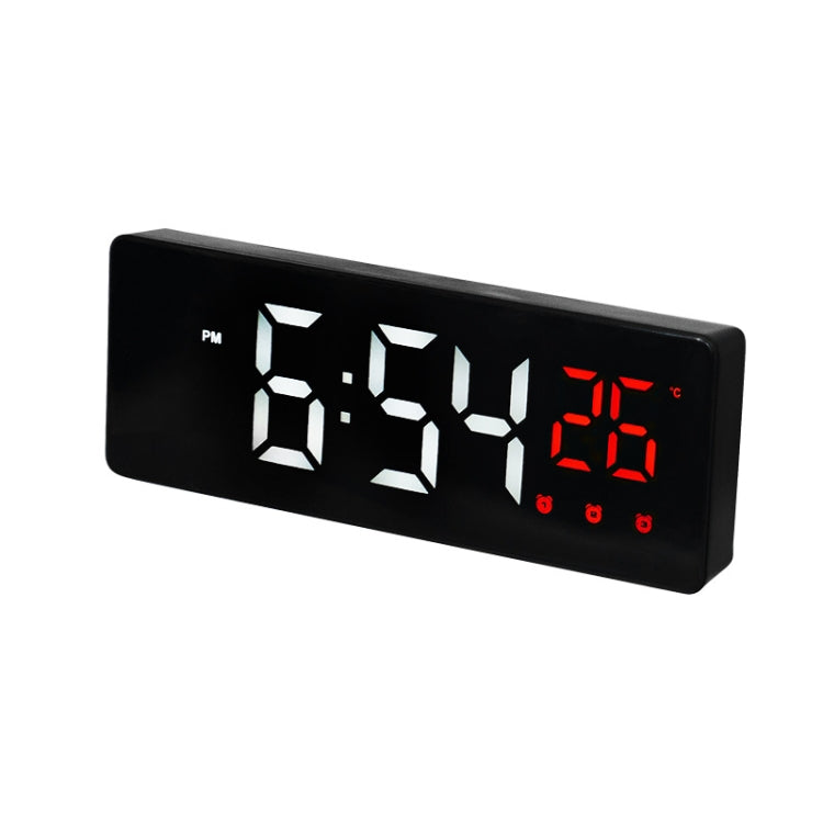 0715 Voice-activated LED Mute Date Temperature Display Electronic Clock