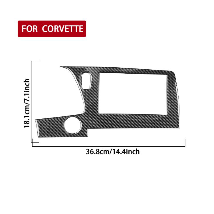 For Chevrolet Corvette C8 Left-Hand Drive Central Control Screen Frame Sticker