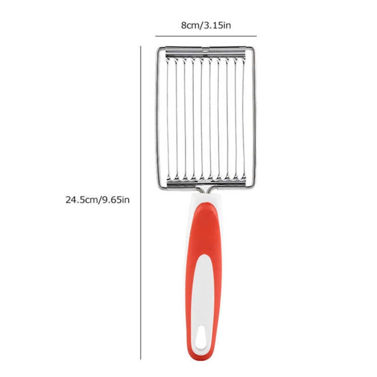 Tomato Luncheon Meat Slicer Non-slip Stainless Steel Fruit Cutter