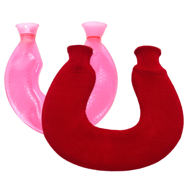 U-shaped PVC Hot Compress Shoulder And Neck Explosion-proof Water Injection Hot Water Bag