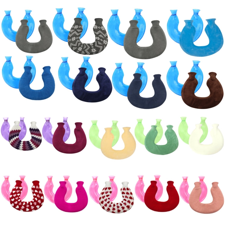 U-shaped PVC Hot Compress Shoulder And Neck Explosion-proof Water Injection Hot Water Bag