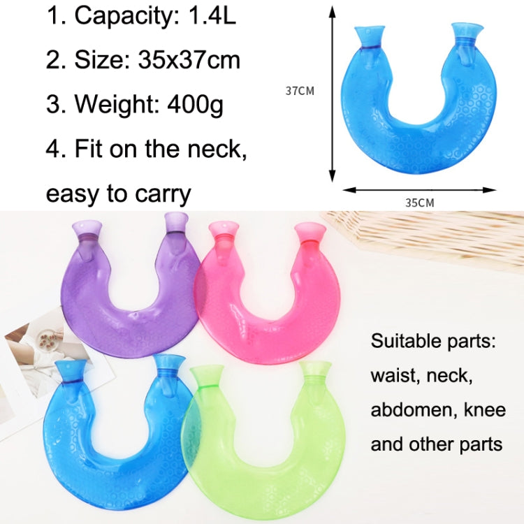 U-shaped PVC Hot Compress Shoulder And Neck Explosion-proof Water Injection Hot Water Bag