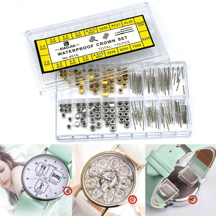 170 PCS / Box C012 Watch Accessories Epoxy Watch Crown and Stem Repair Parts