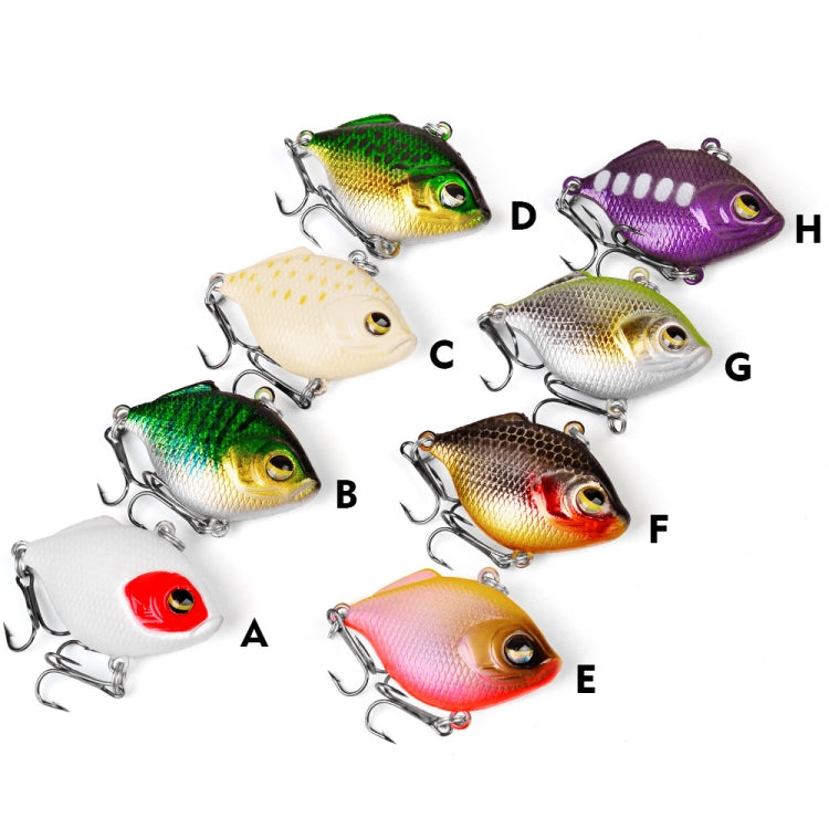 3 PCS PROBEROS DW1044 4.5cm/8.5g Lure Fake Bait Iconic Plastic VIB Hard Bait, DW1044 A, DW1044 B, DW1044 C, DW1044 D, DW1044 E, DW1044 F, DW1044 G, DW1044 H