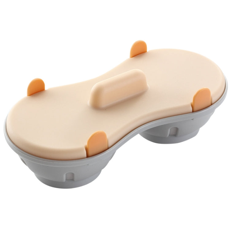 Two-compartment Steamed Egg Box Microwave Steamed Egg Plate  Egg Mold