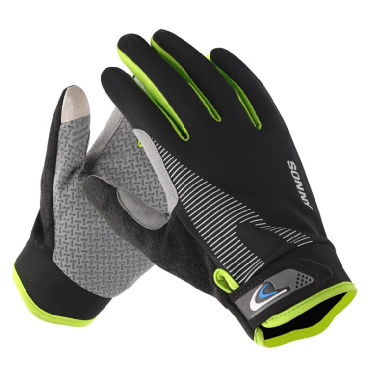 1 Pair QX0002 Sports Sunscreen Touch Screen Non-slip Wear Resistant Shock Absorbing Cycling Gloves