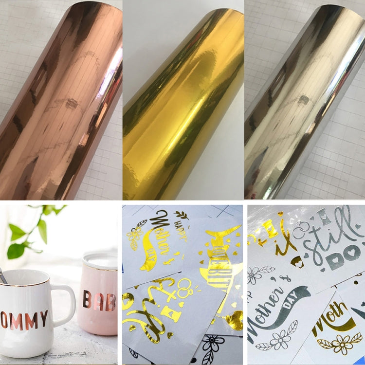 Glossy Metal Self Adhesive Vinyl Film DIY Cup Sticker Car Sticker