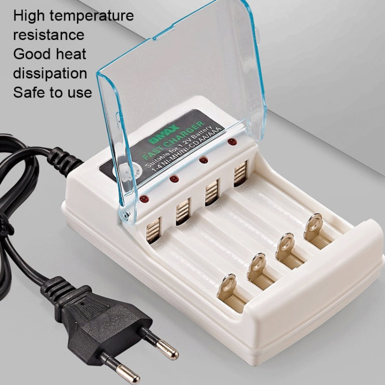 BMAX 4 Slot Independent AA/AAA Battery Charging Seat