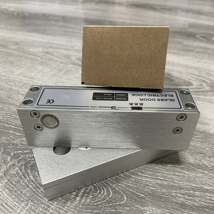 Top And Bottom Frameless Glass Door Aluminum Alloy Electric Mortise Lock