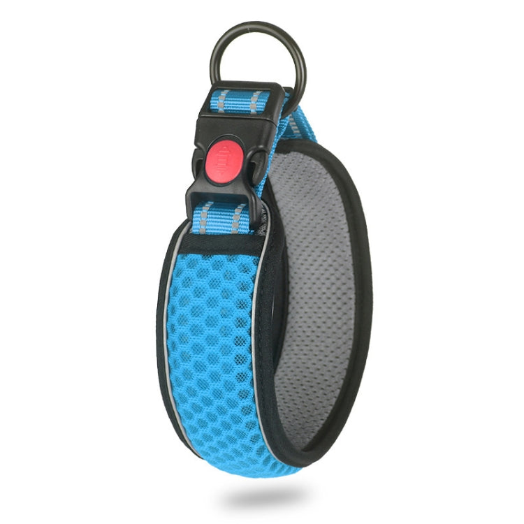 Honeycomb Net Dog Collar Neck Collar Breathable Reflective Anti-Strangle Collar