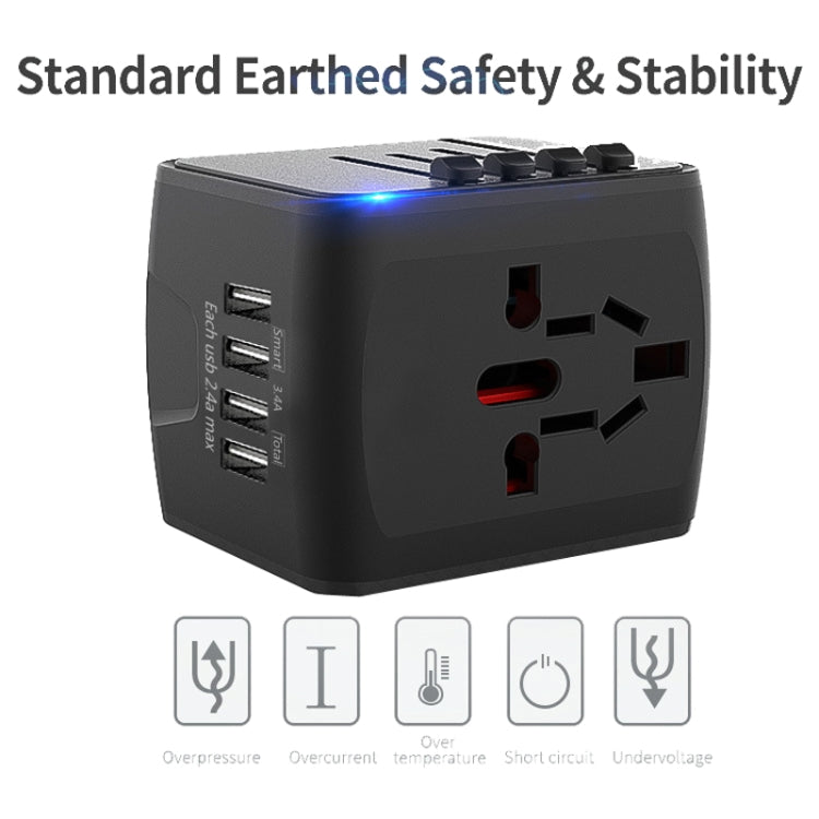 BMAX 199-04U Travel Multifunctional USB Converter 4 USB Universal Socket