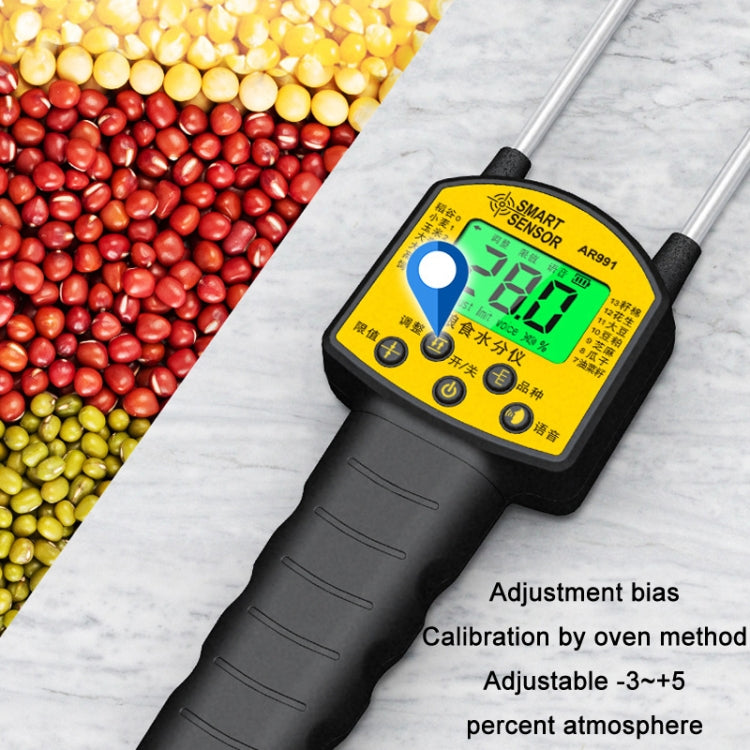 Smart Senser AR991 Voice Prompt Grain Moisture Content Tester