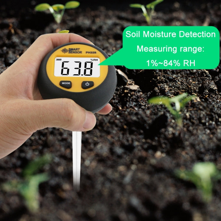 Smart Senser PH328 Soil Acidity Meter Fertilizer Nutrient Humidity Detector