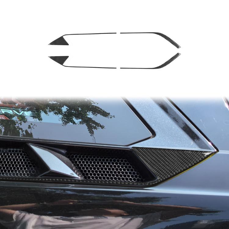 For Chevrolet Corvette C8 4pcs /Set Roof Engine Vent Sticker