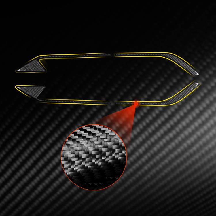 For Chevrolet Corvette C8 4pcs /Set Roof Engine Vent Sticker