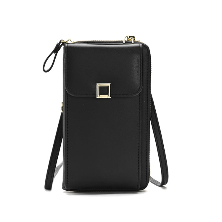 Ladies Cross-body Shoulder Bag Long Purse Mobile Phone Bag, Style 2 White, Style 2 Yellow, Style 2 Black, Style 2 Light Purple, Style 2 Apricot