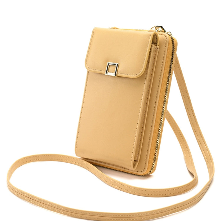 Ladies Cross-body Shoulder Bag Long Purse Mobile Phone Bag, Style 2 White, Style 2 Yellow, Style 2 Black, Style 2 Light Purple, Style 2 Apricot
