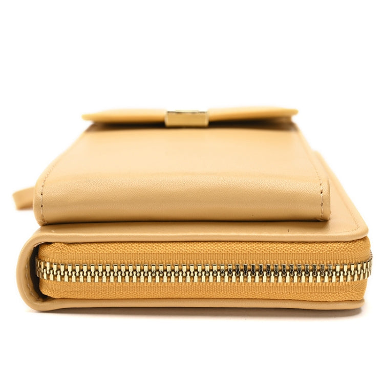 Ladies Cross-body Shoulder Bag Long Purse Mobile Phone Bag, Style 2 White, Style 2 Yellow, Style 2 Black, Style 2 Light Purple, Style 2 Apricot