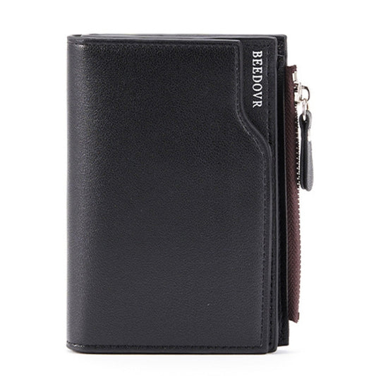 BEEDOVR 9902 Men Short Wallet Multi-card Zipper ID Bag