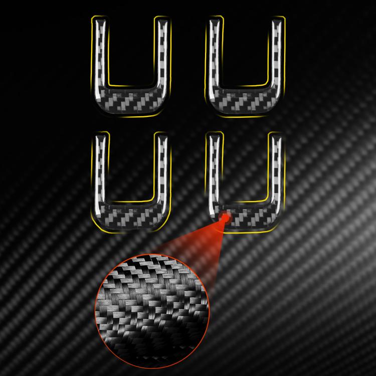 For Chevrolet Corvette C8 4pcs /Set Sun Visor Decorative Sticker