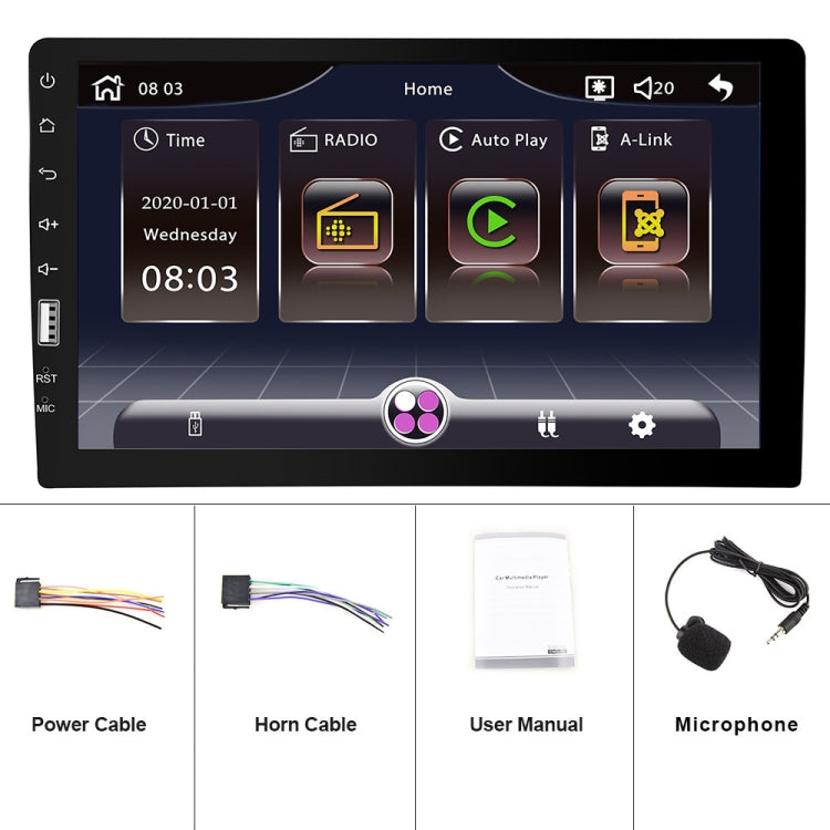 Q3570 9 inch Carplay Single Spindle MP5 Player, Style: