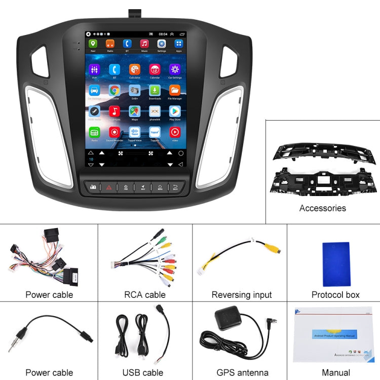 For Ford Focus 9.7 Inch Android WiFi Car Integrated Machine, Style:
