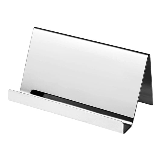 ZT7414 304 Stainless Steel Mirror Desktop Name Card Storage Rack