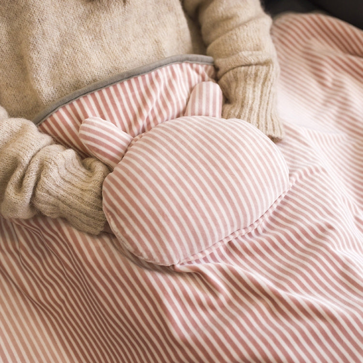 AI-540 72x115cm USB Body Warmer Blanket Office Heater Electric Heating Shawl, 72x115cm Gray Cat Stripes, 72x115cm Pink Rabbit Stripes, 72x115cm Khaki Elk Stripes, 72x115cm Pink
