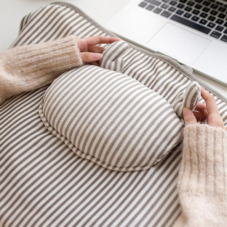 AI-540 72x115cm USB Body Warmer Blanket Office Heater Electric Heating Shawl, 72x115cm Gray Cat Stripes, 72x115cm Pink Rabbit Stripes, 72x115cm Khaki Elk Stripes, 72x115cm Pink