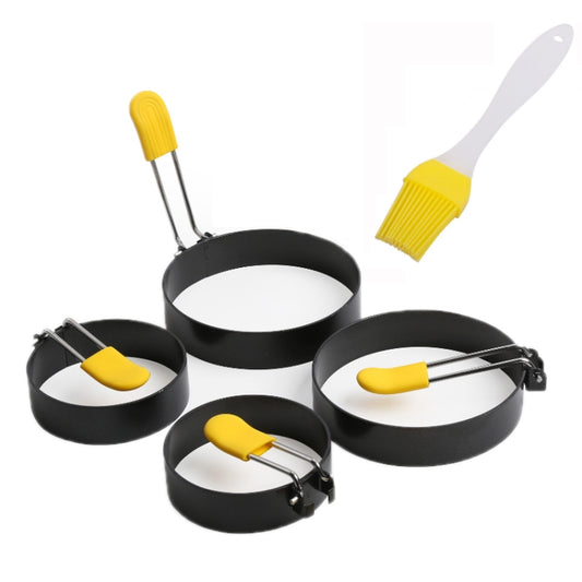 4-Pack Anti-Hot Egg Rings Non-Stick Round Fried Egg Maker Mold