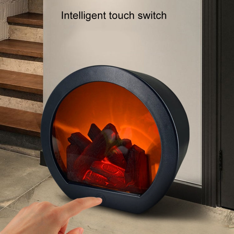 Simulation Flame Touch Switch Fireplace Light Ornaments