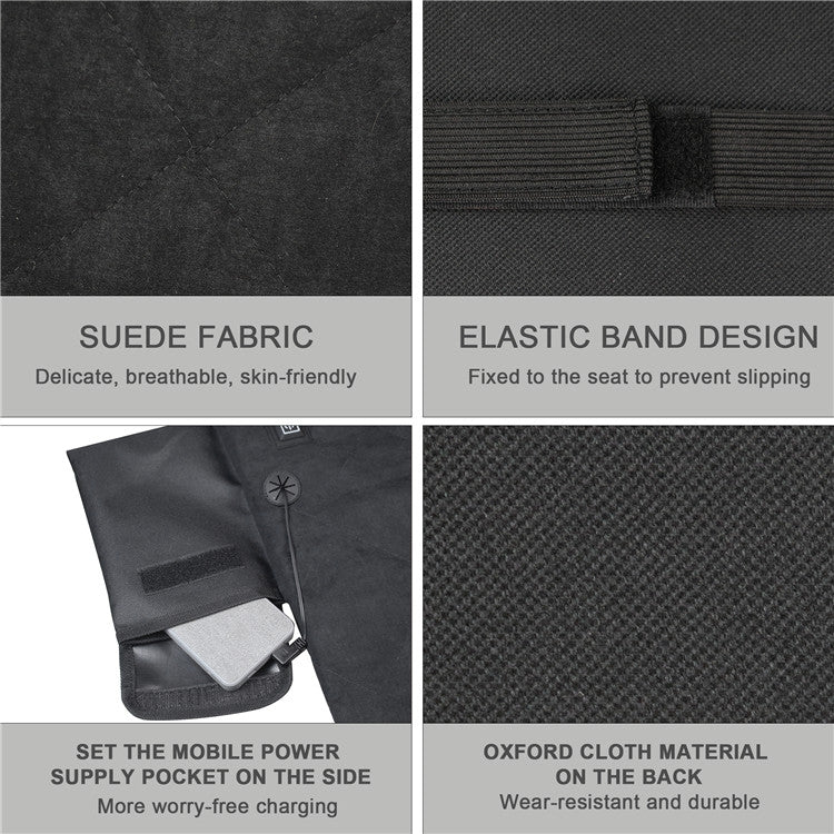 Outdoor Winter Camping Warm USB Heating Cushions With Backrest