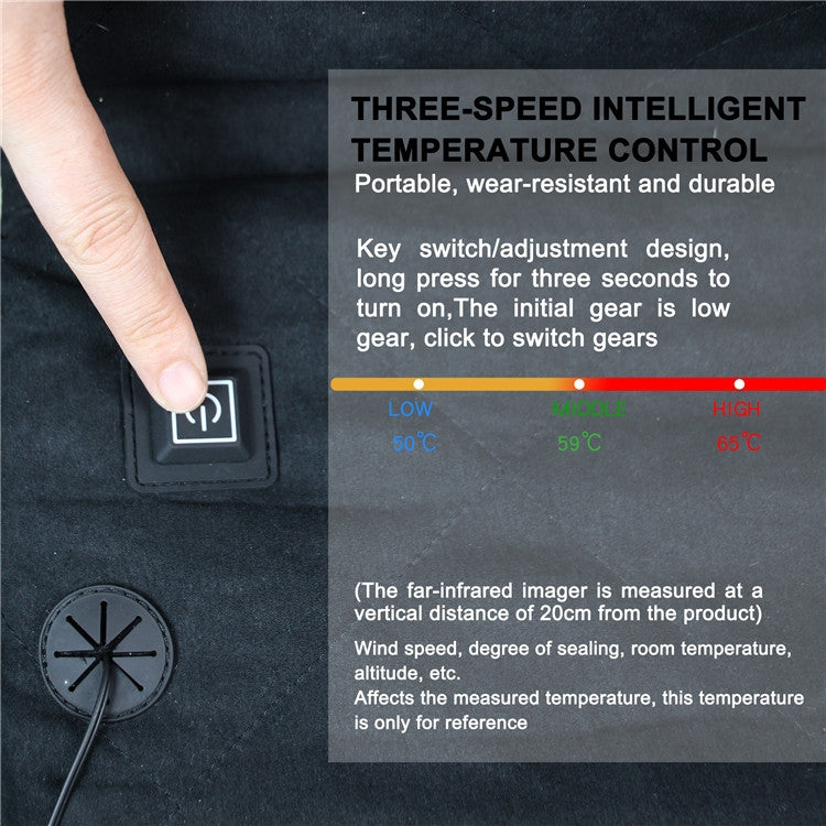 Outdoor Winter Camping Warm USB Heating Cushions With Backrest