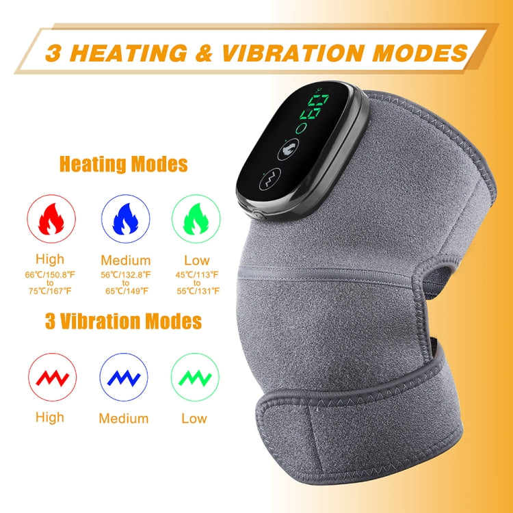 Electric Heating Therapy Knee Massager Vibration Massage Knee Pad