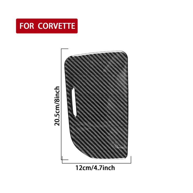 For Chevrolet Corvette C8 Left-Hand Drive Center Control Cup Cover Sticker