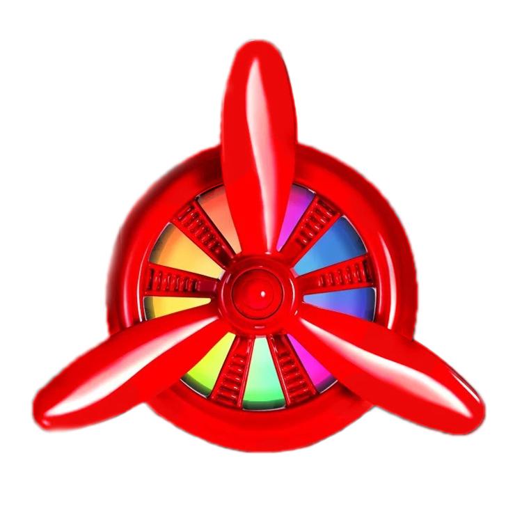 Car Air Outlet Perfume Aromatherapy Swivel Fan With Light