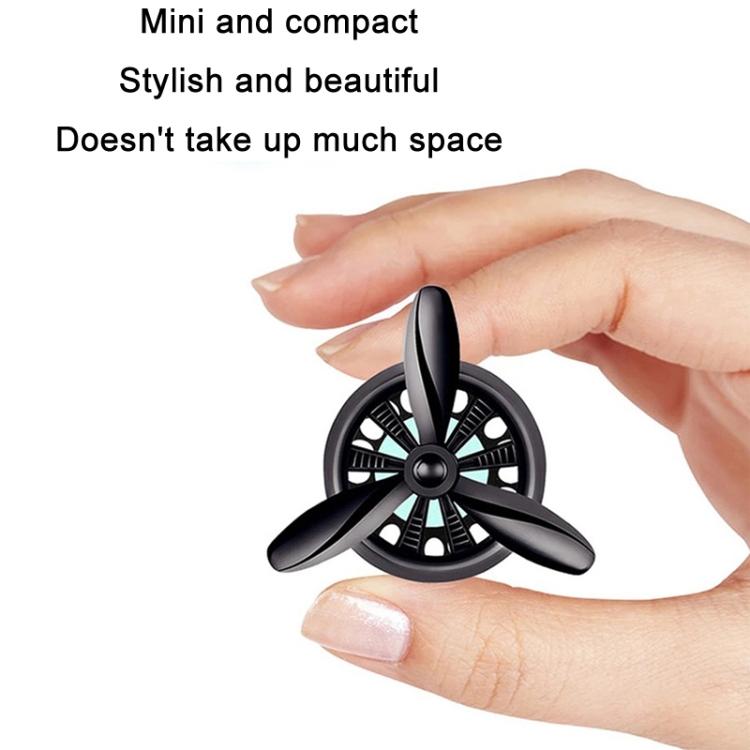 Car Air Outlet Perfume Aromatherapy Swivel Fan With Light