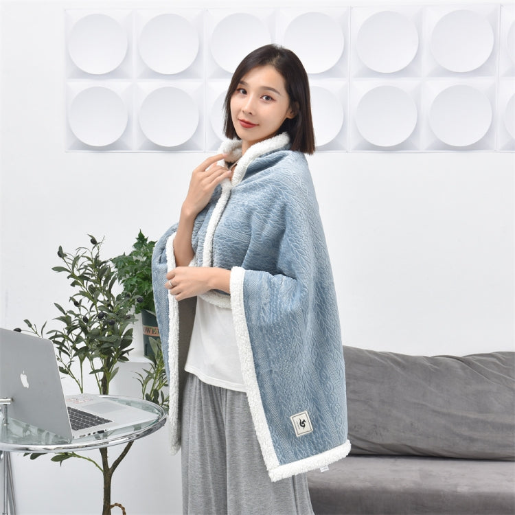 Flannel Thickened Embossed Shawl Blanket Office Air Conditioning Blanket