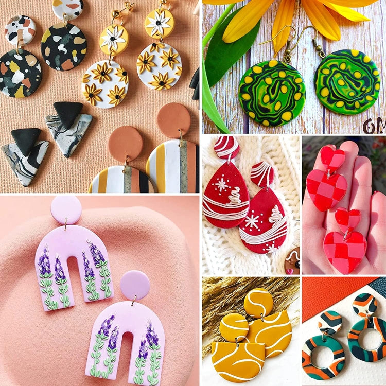 106-1 116 In 1 Clay Cutter Set DIY Clay Earring Mould Clay Earrings Making Tools