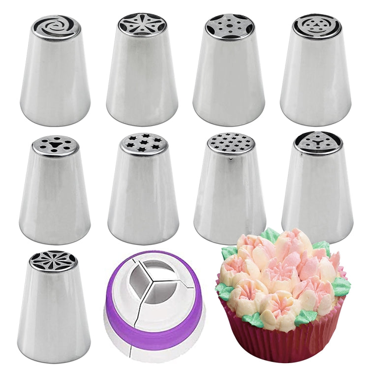 Stainless Steel Laminating Nozzle Set Cake DIY Laminating Nozzle Set Baking Tools