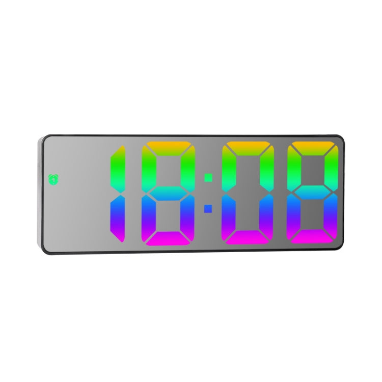 Colorful Fonts LED Electronic Alarm Clock Large Screen Clock