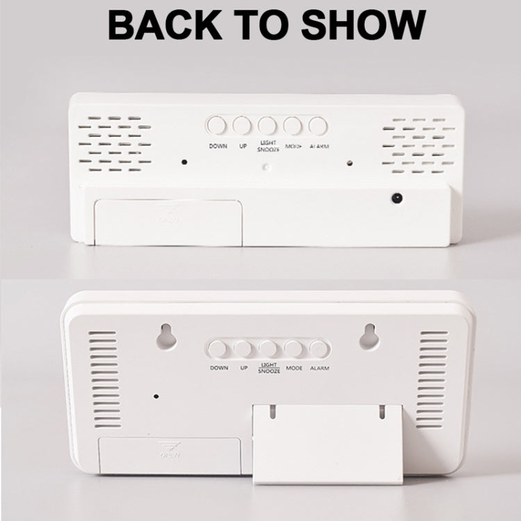 Colorful Fonts LED Electronic Alarm Clock Large Screen Clock