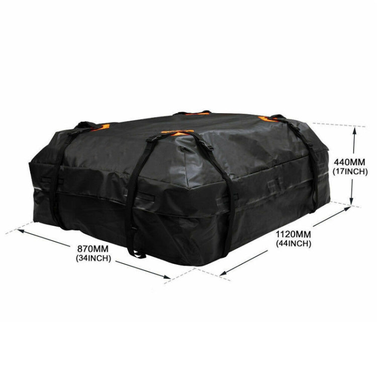 600D Oxford Cloth Car Roof Waterproof Luggage Storage Bag, Style:
